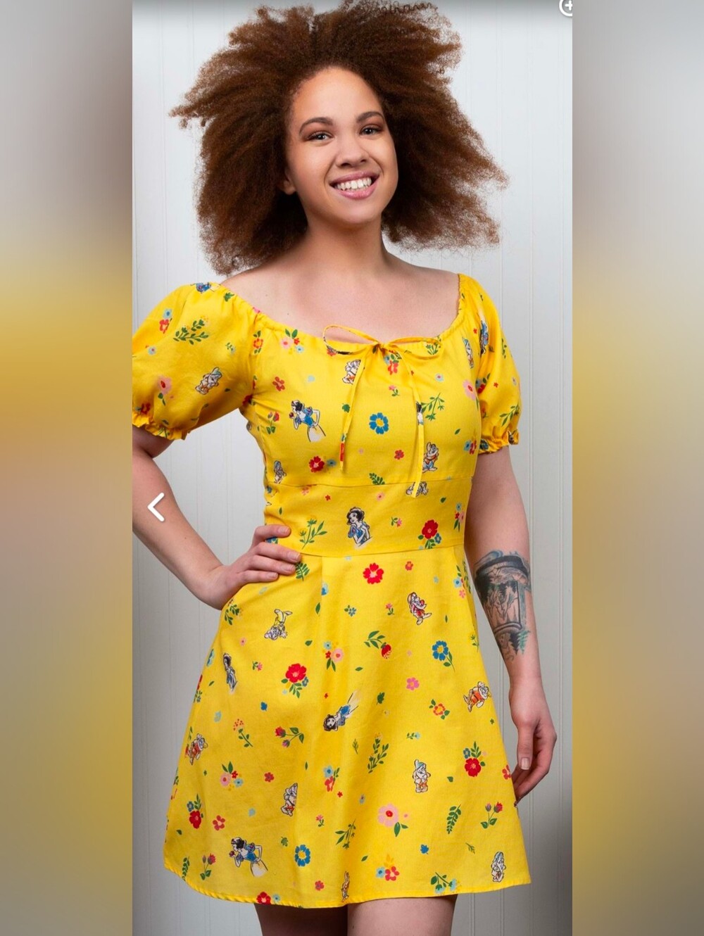 Women's Snow White Puffy Sleeve Cakeworthy Dress